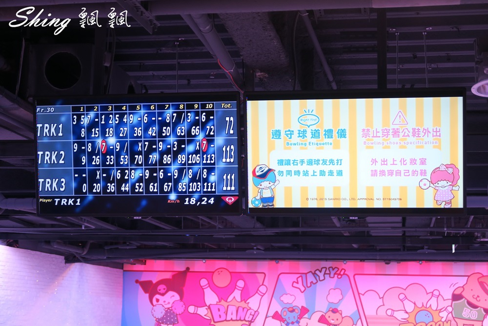 [台中] 大魯閣保齡球館-運動休閒還有三麗鷗可愛少女心爆發的無菸味新時代館 @博士生瘋狂日記