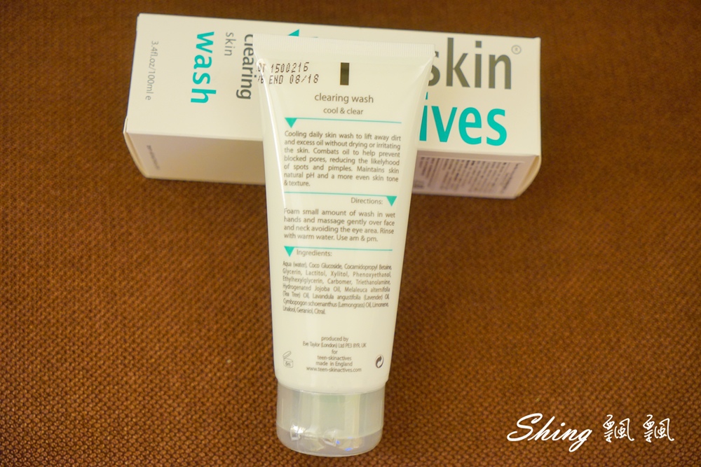 [保養] 英國 TEEN SKIN ACTIVES 清涼洗顏微粒凝膠-薄荷感按摩舒緩洗面乳 @博士生瘋狂日記