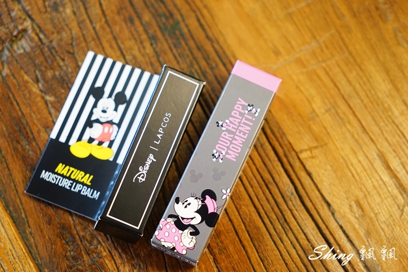 [美妝] 韓國 LAPCOS x Disney 迪士尼聯名維他命E保濕潤唇膏+超顯色LED奶油唇膏 @博士生瘋狂日記