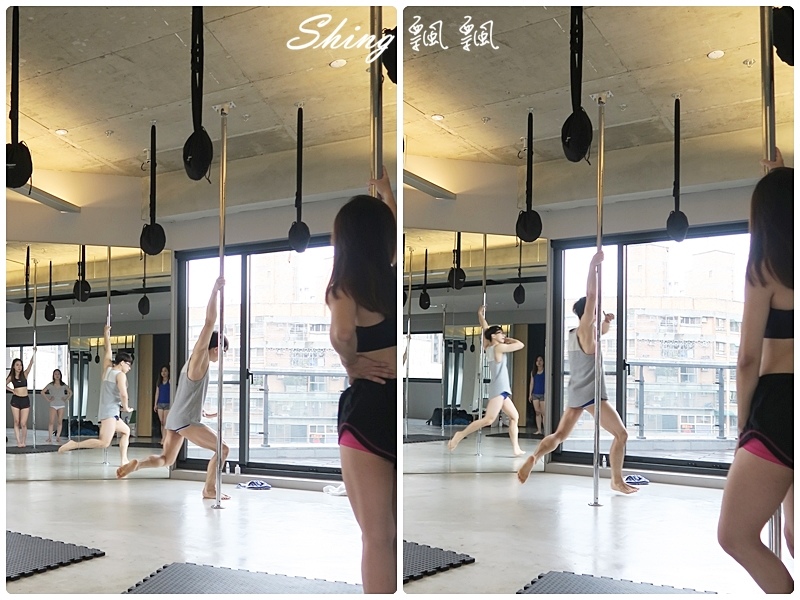 [運動] 台中core yoga 鋼管舞蹈-用核心跟手臂訓練身體平衡，在鋼管上旋轉的刺激初體驗 @博士生瘋狂日記