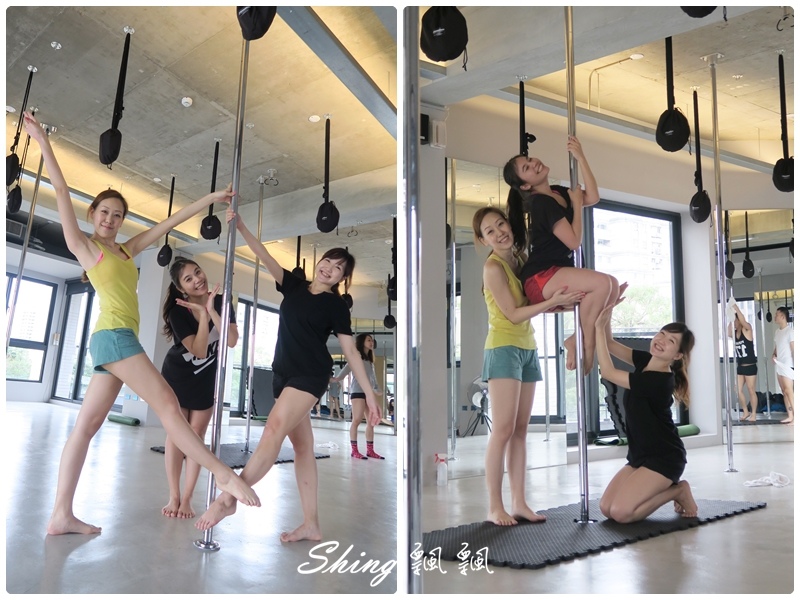[運動] 台中core yoga 鋼管舞蹈-用核心跟手臂訓練身體平衡，在鋼管上旋轉的刺激初體驗 @博士生瘋狂日記