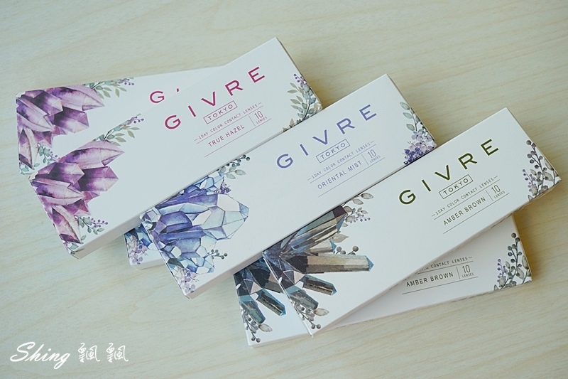 [穿搭] GIVRE TOKYO綺芙莉彩色日拋隱形眼鏡-代官山杏，新宿紫灰，銀座棕 @博士生瘋狂日記